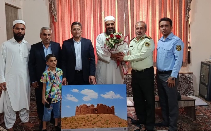 دیدار فرمانده یگان حفاظت میراث‌فرهنگی خراسان جنوبی با مدیر حوزه علمیه الصدیق اهل سنت بیرجند