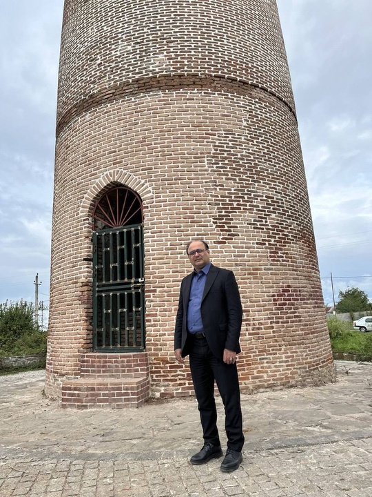 بازدید سرپرست اداره‌کل میراث‌فرهنگی گیلان از روند مرمت مناره تاریخی گسکر