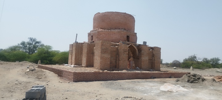 پایان فاز نخست عملیات مرمت گنبد سرخ بندرعباس