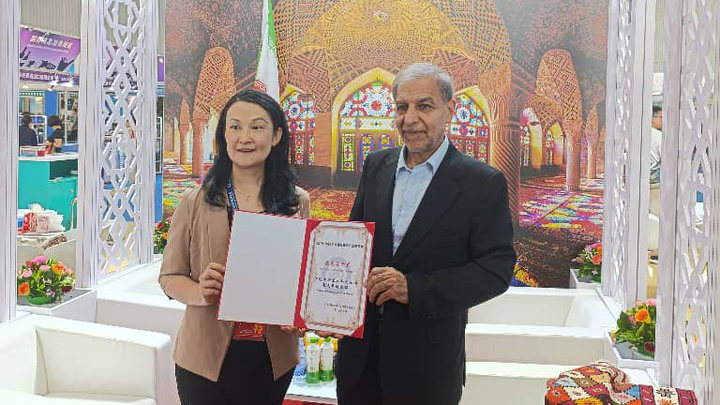 پاویون ایران به عنوان «برترین غرفه» در نمایشگاه گردشگری CITIE چین انتخاب شد