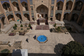 هیچ اثری از نشت آب در کاروانسرای گنجعلی‌خان شهر کرمان مشاهده نشده است