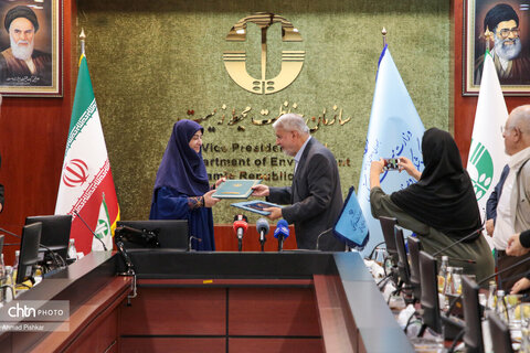 مراسم امضای تفاهم‌نامه راهبردی وزارت میراث‌فرهنگی و سازمان حفاظت محیط‌زیست