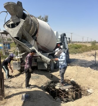 جانمایی تابلوی راهنمای گردشگری حسین‌آباد بغدادی با همکاری دهیاری