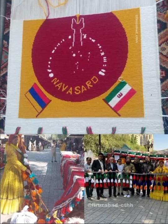 پرچم صلح فیروزآباد در آسمان ارمنستان به اهتزاز درآمد