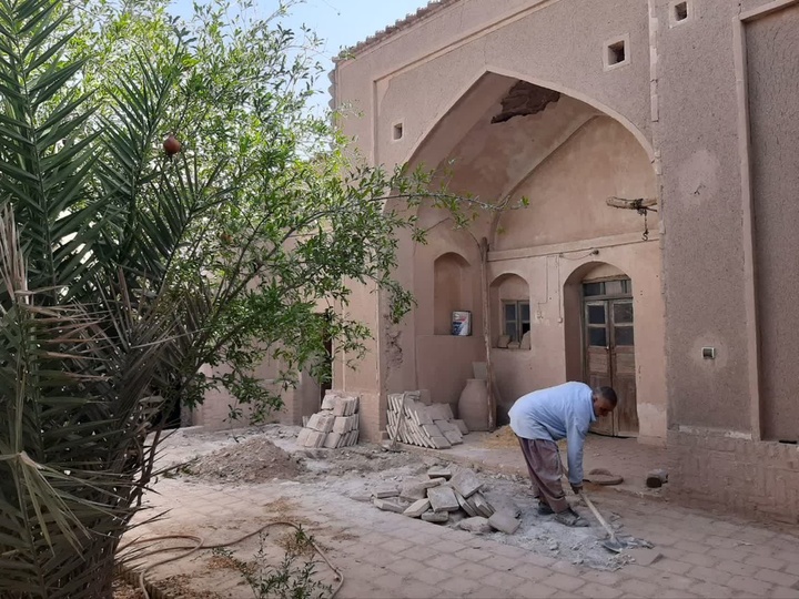 عملیات مرمت خانه تاریخی «کربلایی افضل بیک رفیعی» در بافت تاریخی خوسف آغاز شد
