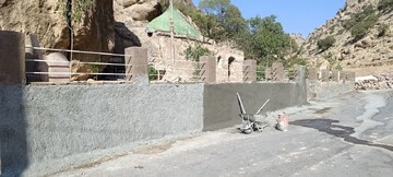 آغاز عملیات محوطه‌سازی و مرمت امام‌زاده پیرحسین زنجیره ایلام