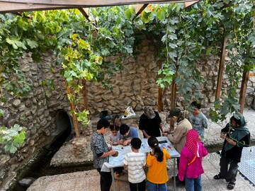 برگزاری کارگاه آموزشی سفال در روستای قلعه بالا