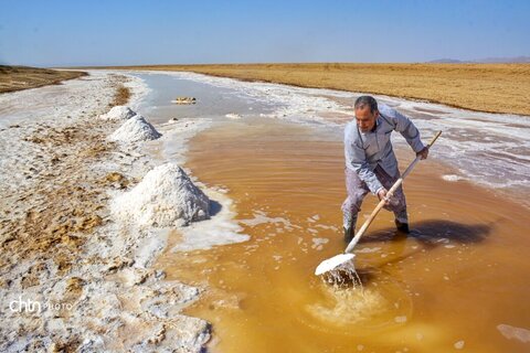 جادوی سفید جاجرم؛ روایت برداشت نمک از کال شور