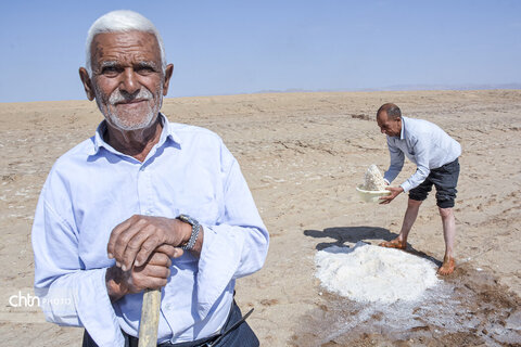 جادوی سفید جاجرم؛ روایت برداشت نمک از کال شور