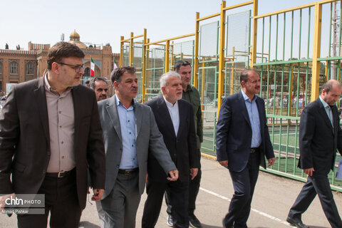 بازدید وزیر میراث‌فرهنگی از دبیرستان ماندگار البرز