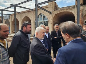 بازدید قائم‌مقام وزیر و معاون میراث‌فرهنگی از پروژه زنجیرلو در اردبیل