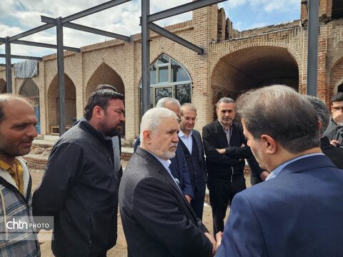 بازدید قائم‌مقام وزیر و معاون میراث‌فرهنگی از پروژه زنجیرلو در اردبیل