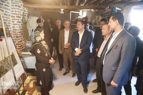 بازدید استاندار آذربایجان غربی از دهکده گردشگری حسنلو نقده