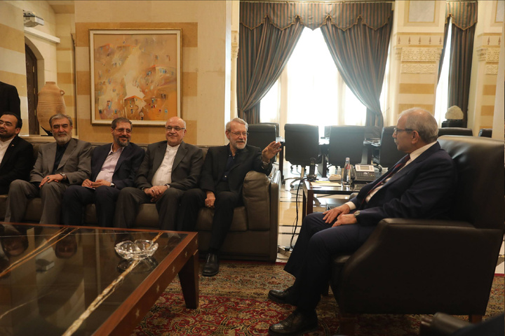 دیدار لاریجانی با نخست‌وزیر لبنان