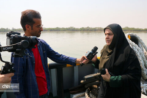 گشت دریایی گردشگری دفاع‌مقدس و مقاومت ویژه اصحاب رسانه خوزستان