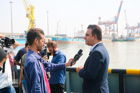 گشت دریایی گردشگری دفاع‌مقدس و مقاومت ویژه اصحاب رسانه خوزستان