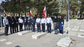 تجدید میثاق بسیجیان اداره کل میراث‌فرهنگی با آرمان‌های امام راحل و شهیدان