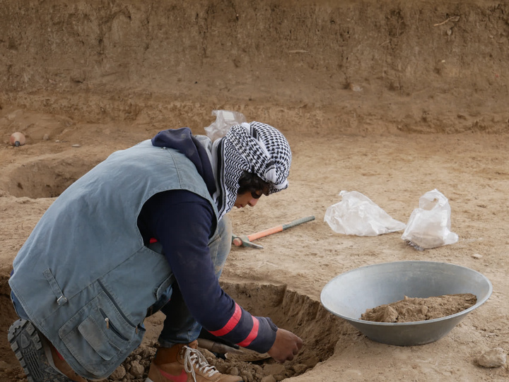 کاوش باستان‌شناسی در تپه تاریخی بی‌باغلی شهرستان بیله‌سوار