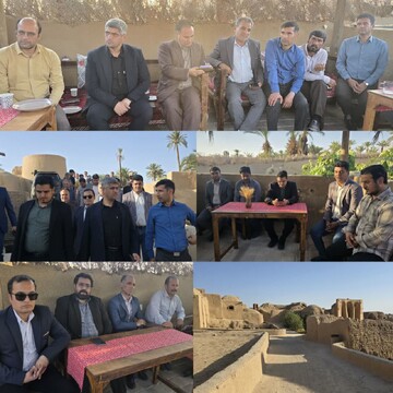 بازدید میدانی نماینده مردم در مجلس شورای اسلامی از دهکده جهانی اصفهک و برگزاری نشست تخصصی با مسئولان شهرستان طبس