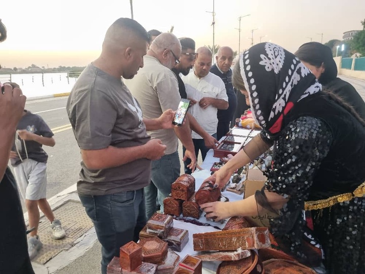 استقبال چشمگیر مردم استان واسط عراق از غرفه‌های صنایع‌دستی ایلام