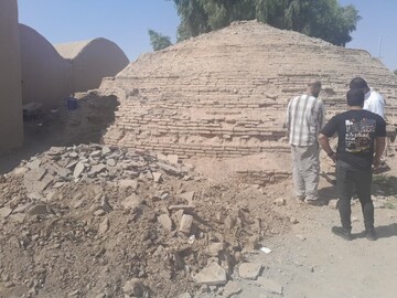 آغاز مرمت آب‌انبار بزرگ شهر کهن‌آباد شهرستان آرادان