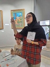 کودکان تهرانی با هنر نقاشی پشت شیشه آشنا شدند