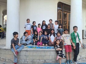 کودکان تهرانی با هنر نقاشی پشت شیشه آشنا شدند