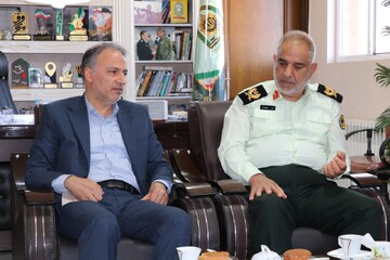 دیدار سرپرست اداره‌کل میراث‌فرهنگی خراسان شمالی با فرمانده انتظامی استان
