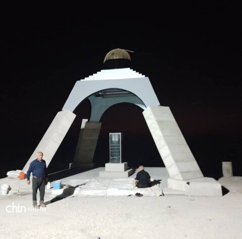 بازسازی یادمان علاءالدین در اندیکا