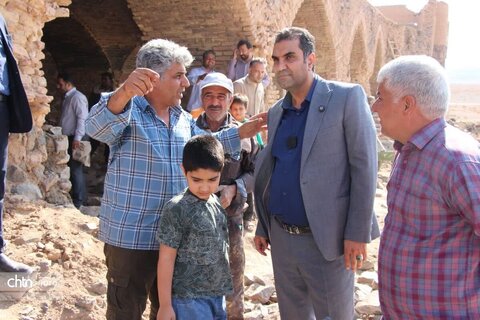 بازدید مسئولان اردکان از مرمت اضطراری قلعه تاریخی خرگوشی