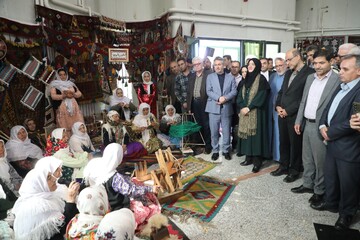 حضور معاون صنایع‌دستی کشور در شهر ملی گلیم عنبران