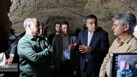 بازدید میدانی استاندار خراسان جنوبی از دژ و قلعه زیر زمینی روستای نیگ بخش سده قائنات