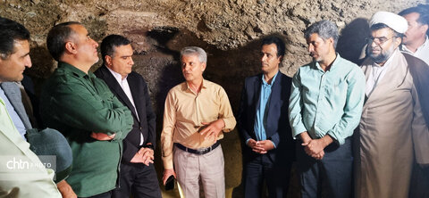بازدید میدانی استاندار خراسان جنوبی از دژ و قلعه زیر زمینی روستای نیگ بخش سده قائنات