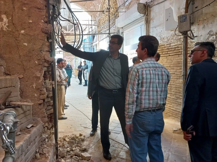 بازدید از اقدامات و روند اجرایی بازار یزد