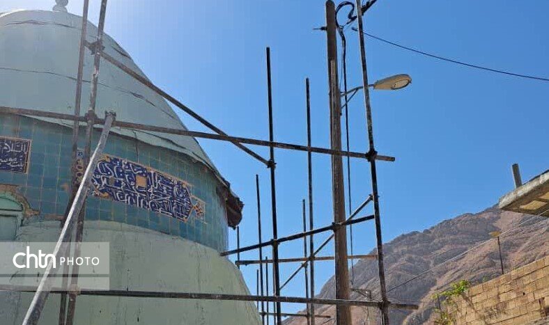 مرمت گنبد امام‌زاده سرپیر چهارمحال و بختیاری ۳۰ درصد پیشفرت فیزیکی دارد
