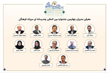 معرفی مدیران بخش‌های چهارمین جشنواره بین‌المللی چندرسانه‌ای میراث‌فرهنگی 