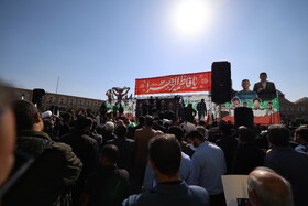 حضور باشکوه مردم اصفهان در راهپیمایی یوم‌الله ۱۳ آبان در میدان نقش جهان