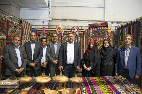 بازدید نماینده مردم شهربابک و فرمانداران رفسنجان، عنبرآباد و ارزوئیه از هفدهمین نمایشگاه ملی صنایع‌دستی کرمان