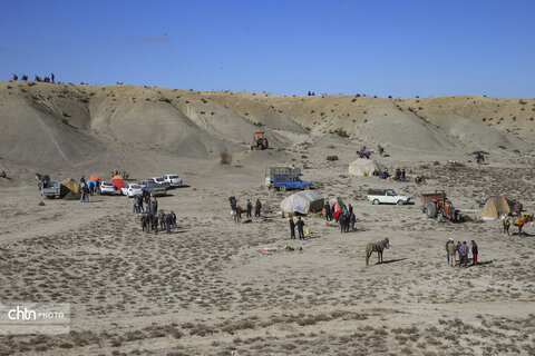 رقابت اسب‌های اصیل ترکمن در باغلق راز و جرگلان