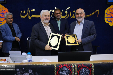 برگزاری نشست هماهنگی و امضای تفاهم‌نامه قائم مقام و معاون وزیر میراث فرهنگی و استانداری خوزستان