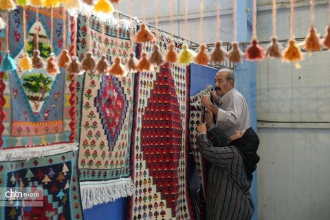 غرفه چینی پانزدهمین نمایشگاه سراسری صنایع‌دستی کرمانشاه