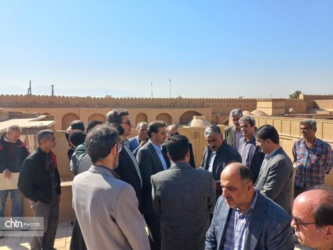 بازدید معاون استاندار از پروژه های مهم میراث فرهنگی یزد