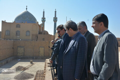 بازدید معاون استاندار از پروژه های مهم میراث فرهنگی یزد
