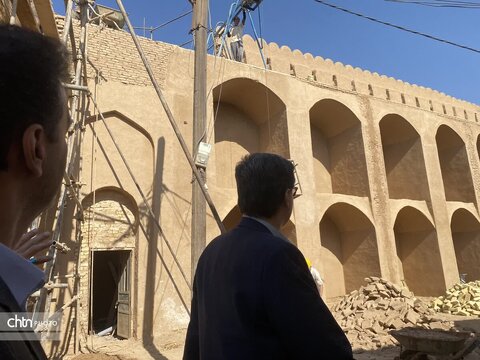 بازدید معاون استاندار از پروژه های مهم میراث فرهنگی یزد