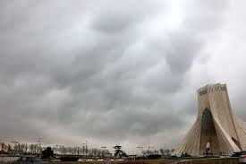 کیفیت هوای ابری تهران نارنجی است