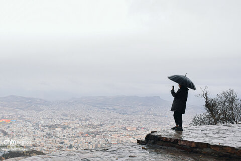 سنندج در اولین باران پاییزی