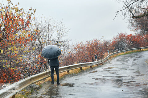 سنندج در اولین باران پاییزی