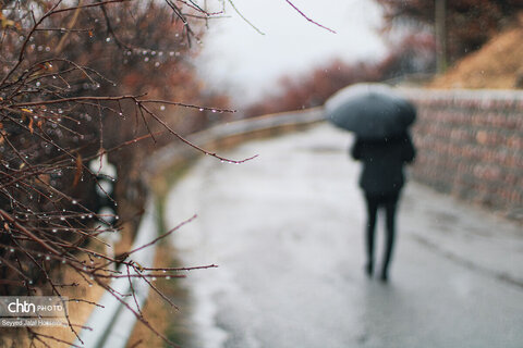 سنندج در اولین باران پاییزی