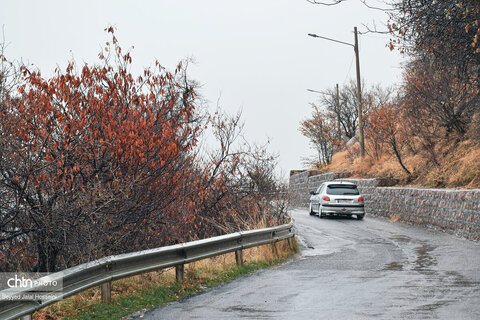 سنندج در اولین باران پاییزی