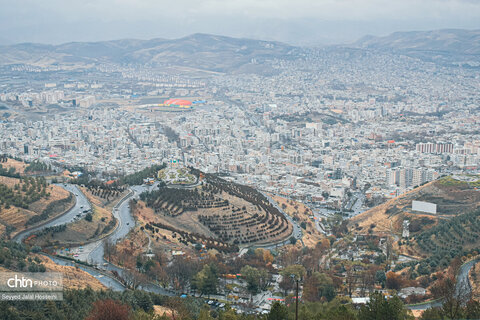 سنندج در اولین باران پاییزی